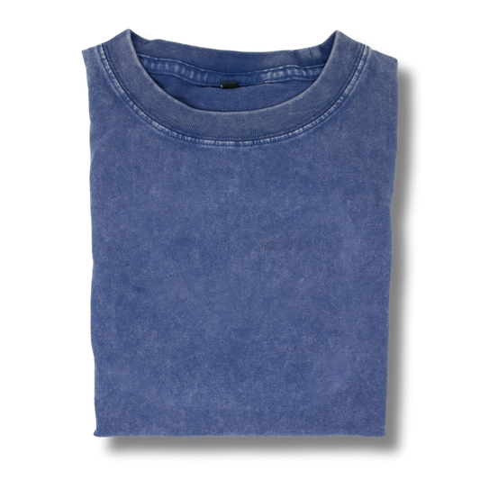 Blank Heavyweight Vintage Tee - Blue