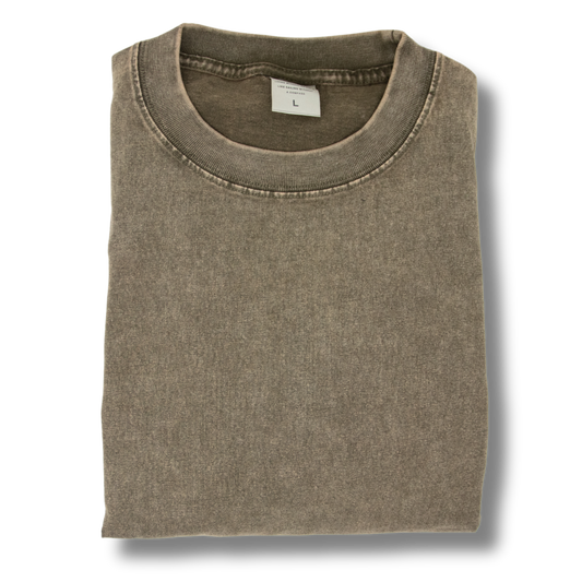 Blank Heavyweight Vintage Tee - Mocha