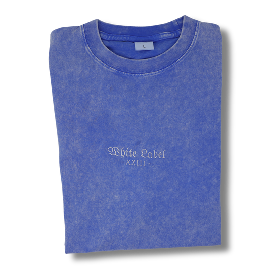 White Label Signature Tee - Electric Blue